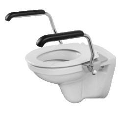 Alternative view of Toiletbeugelset - RVS armsteunen voor toilet