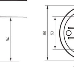 Alternative view of Wandbeugels 30 t/m 140 cm