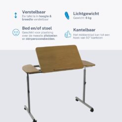 Alternative view of Kantelbare Bed / Stoel tafel (verstelbaar)