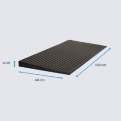 40 mm - Drempelhulp Rubber Budget - Recht - Afbeelding 3