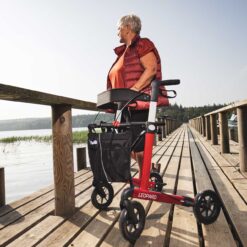 Alternative view of Rollator Leopard rood - Lichtgewicht