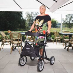 Alternative view of Rollator Lion grijs - Voor ongelijk terrein