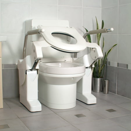 Toilet lift outlet seat