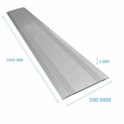 Drempelvervanger 3 x 100 x 1000 mm Aluminium
