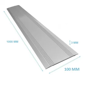 Drempelvervanger 3 x 100 x 1000 mm Aluminium