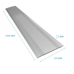 Drempelvervanger 3 x 125 x 1000 mm Aluminium