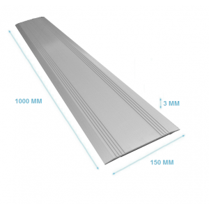 Drempelvervanger 3 x 150 x 1000 mm Aluminium