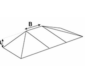 Modulaire hellingbaan - vlak met hoeken