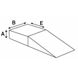 Modulaire hellingbaan - vlak met hoeken