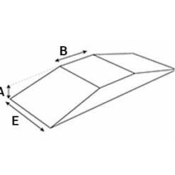 Modulaire hellingbaan - Recht 2 kanten