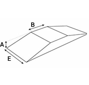 Modulaire hellingbaan - vlak met hoeken