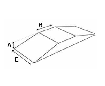 Modulaire hellingbaan - vlak met hoeken