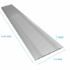 Drempelvervanger 3 x 175 x 1000 mm Aluminium