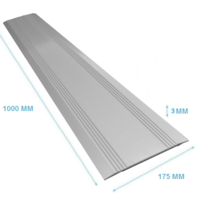 Drempelvervanger 3 x 175 x 1000 mm Aluminium