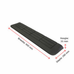 Drempelhulp Rubber 50x400x900 mm, 3-Zijdig Oprijdbaar - Afbeelding 3