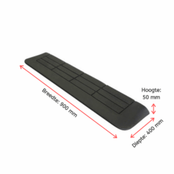 Drempelhulp Rubber 35x280x900 mm, 3-Zijdig Oprijdbaar - Afbeelding 3