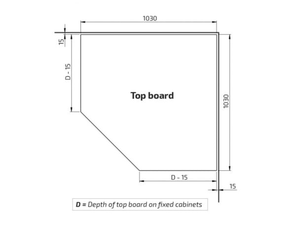 Baselift 6311 Corner - Vloer gemonteerd