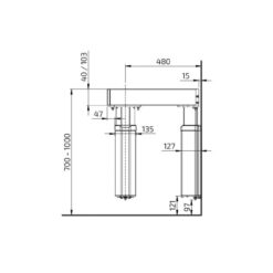 Baselift 6303 Corner - Wand gemonteerd - Afbeelding 7