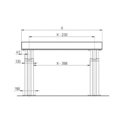 Baselift 6310L - Vloergemonteerd - 40 mm dik - Afbeelding 7