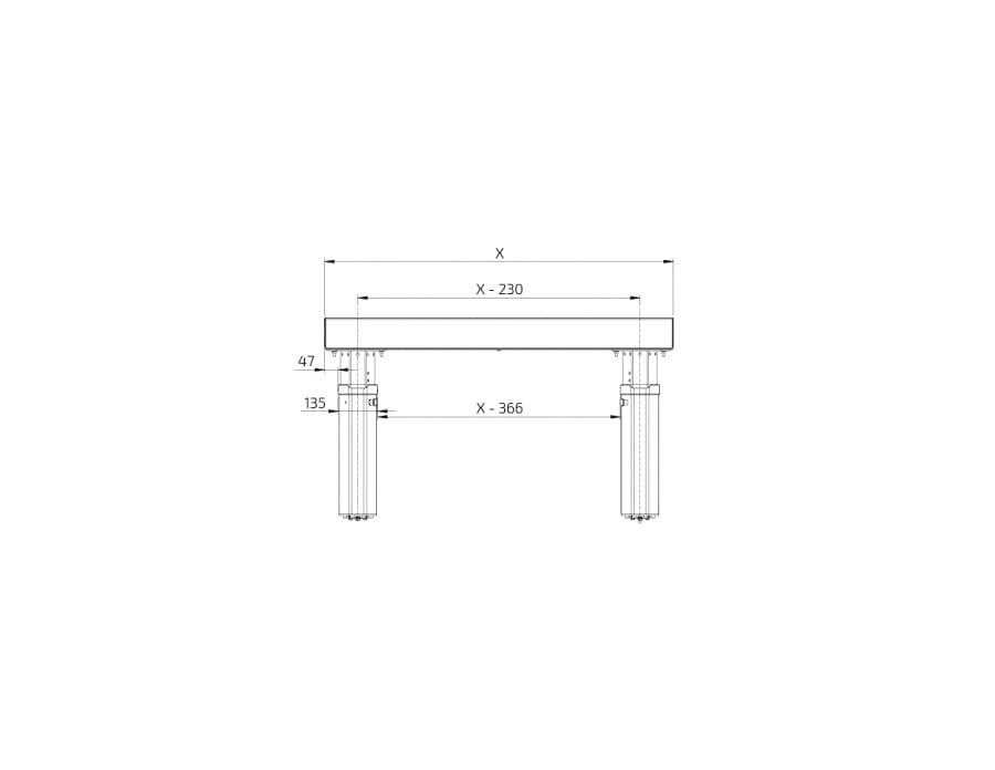 Manulift 6380 - Wand gemonteerd - handmatig - Afbeelding 6