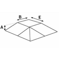 Modulaire hellingbaan - vlak met hoeken