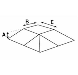 Modulaire hellingbaan - vlak met hoeken