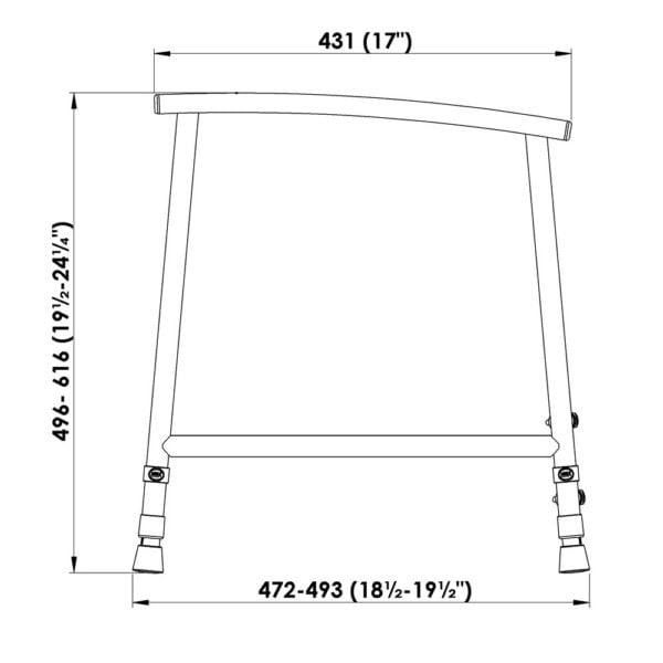 Nuvo kinder toilet frame