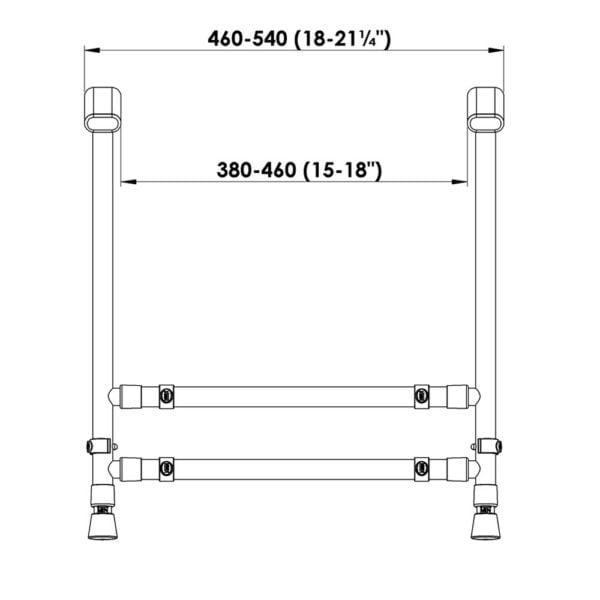 Nuvo kinder toilet frame