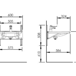 Basicline 403-03 – Handmatige wastafellift - Afbeelding 5