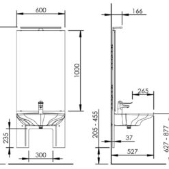 Basicline 401-01 - Handmatige wastafellift - Afbeelding 5