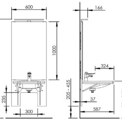 Basicline 401-03 - Handmatige wastafellift - Afbeelding 5
