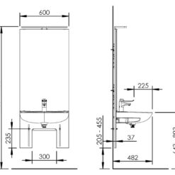 Basicline 401-11 - Handmatige wastafellift - Afbeelding 5