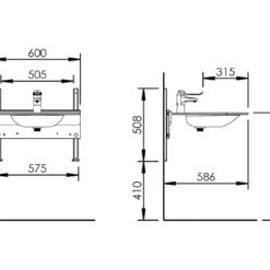Basicline 403-15 – Handmatige wastafellift - Afbeelding 5