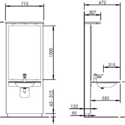 Designline 417-15 - Elektrische wastafellift - Afbeelding 5