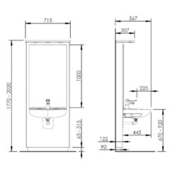 Designline 417-11 - Elektrische wastafellift - Afbeelding 8