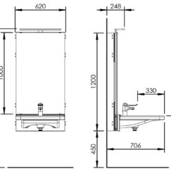 Basicline 433-10 - Elektrische wastafellift - Afbeelding 5