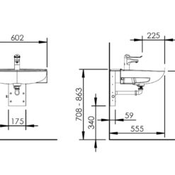 Basicline 406-15 – Handmatige wastafellift - Afbeelding 5