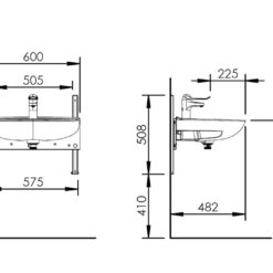 Basicline 403-11 – Handmatige wastafellift - Afbeelding 5