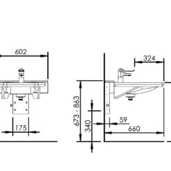 Basicline 406-03 – Handmatige wastafellift - Afbeelding 5