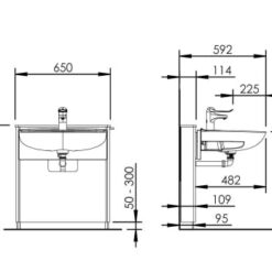 Basicline 415-11 - Elektrische wastafellift - Afbeelding 4