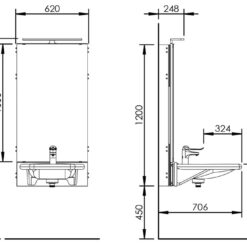 Basicline 433-03 - Elektrische wastafellift - Afbeelding 8