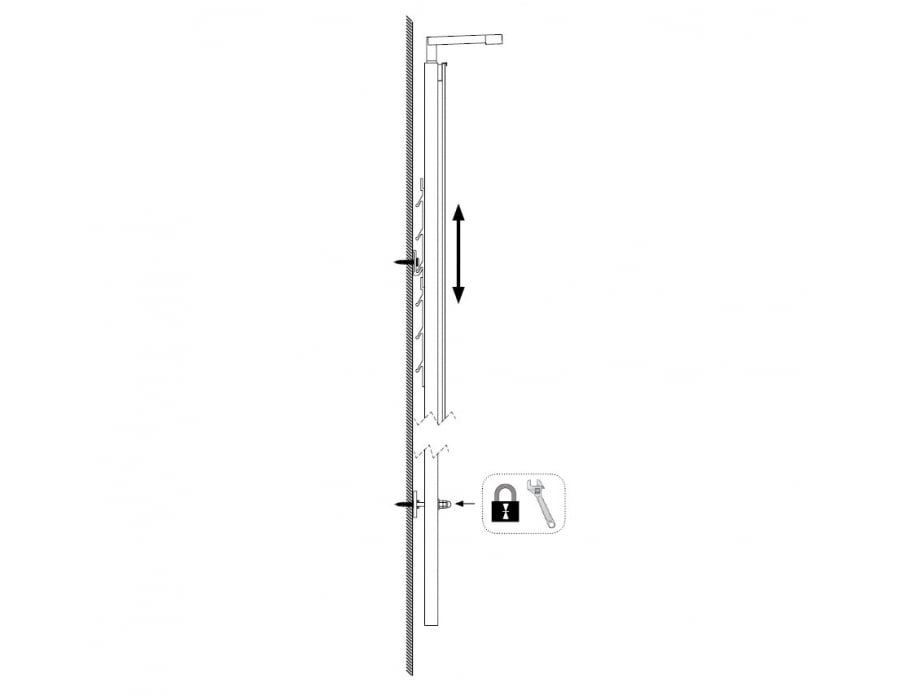 Basicline 401-1 - Handmatige wastafellift - Afbeelding 3