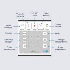 Dib C430R bidet met afstandsbediening - Douchewc - Afbeelding 4