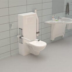 Alternative view of Hoog-laag toilet - Achterwand toiletlift (verticaal) | sta op toilet