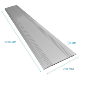 Drempelvervanger 3 x 200 x 1000 mm Aluminium