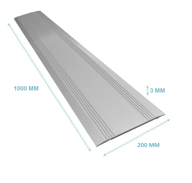 Drempelvervanger 3 x 200 x 1000 mm Aluminium
