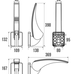 Alternative view of Armsteun voor douche stoel - 3 kleuren