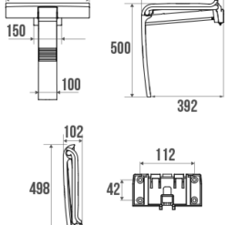Afneembare en verwisselbare douchezitting - 10 kleuren - Afbeelding 5