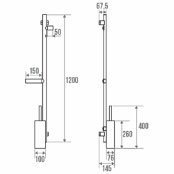 Multifunctionele L vormige steunstang voor toilet - 2 kleuren - Afbeelding 5