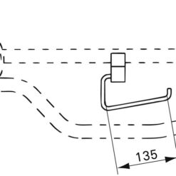 Alternative view of Linido toiletrolhouder voor toiletbeugel